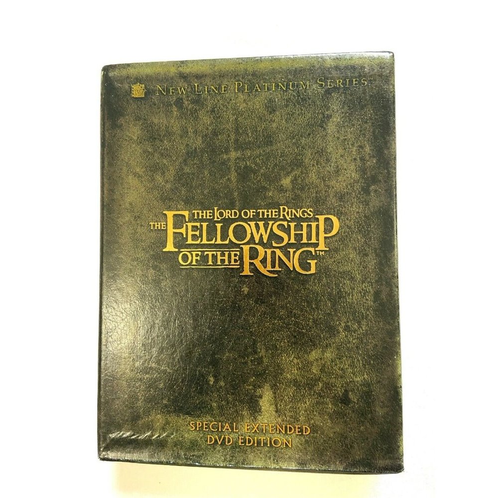 The Lord of the Rings: The Fellowship of the Ring (DVD, 2002, 4-Disc Set,...